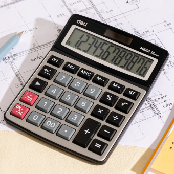 Калькулятор настольный Deli EM889 серебристый 12-разр. - купить недорого с доставкой в интернет-магазине