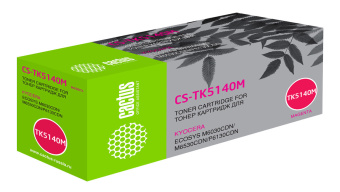 Картридж лазерный Cactus CS-TK5140M TK-5140M пурпурный (5000стр.) для Kyocera Ecosys M6030cdn/M6530cdn/P6130cdn - купить недорого с доставкой в интернет-магазине