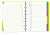 Тетрадь Filofax SAFFIANO 115035 A5 PU 56л линейка съемные листы спираль двойная салатовый