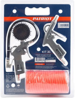 Набор пневмоинструментов Patriot KIT 3C компл.:3 предмета - купить недорого с доставкой в интернет-магазине