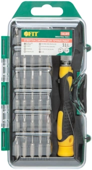 Отвертка FIT 56189 в компл.:30 предметов жесткий кейс - купить недорого с доставкой в интернет-магазине