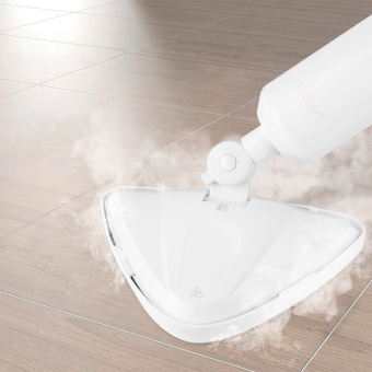 Швабра паровая Kitfort КТ-1049 1300Вт белый - купить недорого с доставкой в интернет-магазине