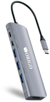 Разветвитель USB 3.0 Origo OU3360PD 3порт. серебристый (OU3360PD/A1A) - купить недорого с доставкой в интернет-магазине