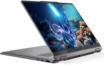 Ноутбук Lenovo Yoga 7 14ILL10 Core Ultra 7 256V 16Gb SSD512Gb Intel Arc 140V 14" OLED Touch WUXGA (1920x1200) без ОС grey WiFi BT Cam (83JQ007YRK) - купить недорого с доставкой в интернет-магазине