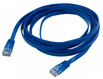 Патч-корд cat5E molded 1м синий RJ-45 (m)-RJ-45 (m) - купить недорого с доставкой в интернет-магазине