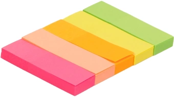 Закладки самокл. бумажные Silwerhof 50x14мм Daily 5цв.в упак. 50лист - купить недорого с доставкой в интернет-магазине