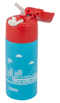 Термос Thermos FHL-401F BL 0.4л. голубой/красный с чехлом (320353) - купить недорого с доставкой в интернет-магазине
