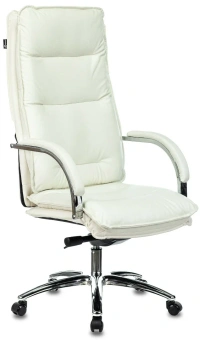 Кресло руководителя Бюрократ T-9927SL слоновая кость кожа крестов. хром - купить недорого с доставкой в интернет-магазине