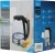 Чайник электрический Midea MK-8019 1.7л. 2200Вт серебристый/черный корпус: стекло - купить недорого с доставкой в интернет-магазине