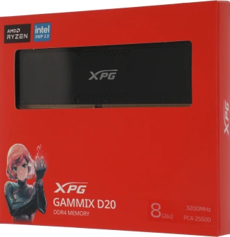Память DDR4 2x8GB 3200MHz A-Data AX4U32008G16A-DCBK20 RTL Gaming PC4-25600 CL16 DIMM 288-pin 1.35В kit с радиатором Ret - купить недорого с доставкой в интернет-магазине