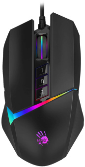 Мышь A4Tech Bloody W60 Max черный оптическая 10000dpi USB 7but (W60 MAX STONE BLACK) - купить недорого с доставкой в интернет-магазине