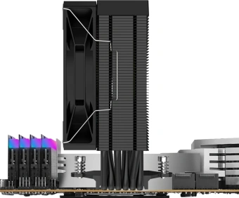 Устройство охлаждения(кулер) Bloody BD-AC220-ARGB1 ARGB Soc-AM5/AM4/1200/1700/1851 черный 4-pin 14-26dB Al+Cu LCD 220W 596gr Ret (BD-AC220-ARGB1-BK) - купить недорого с доставкой в интернет-магазине