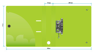 Папка-регистратор Silwerhof 355051 A4 70мм полифом салатовый - купить недорого с доставкой в интернет-магазине