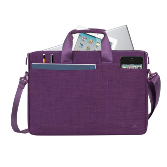 Сумка для ноутбука 15.6" Riva 8335 пурпурный полиэстер (8335 PUR) - купить недорого с доставкой в интернет-магазине