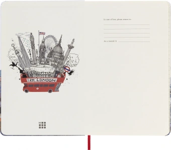 Блокнот Moleskine LIMITED EDITION I AM LONDON LEQP060IAMLO Large 130х210мм 240стр. слоновая кость страницы линейка твердая обложка белый - купить недорого с доставкой в интернет-магазине