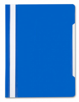 Папка-скоросшиватель Бюрократ -PS20BLUE A4 прозрач.верх.лист пластик синий 0.12/0.16 - купить недорого с доставкой в интернет-магазине