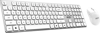 Клавиатура + мышь MSI Forge K210 W COMBO клав:белый мышь:белый USB беспроводная (S11-43RU310-Y92) - купить недорого с доставкой в интернет-магазине