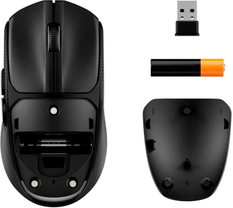 Мышь HyperX Pulsefire Fuse черный оптическая 12000dpi беспров. BT USB 6but (A1KY6AA) - купить недорого с доставкой в интернет-магазине