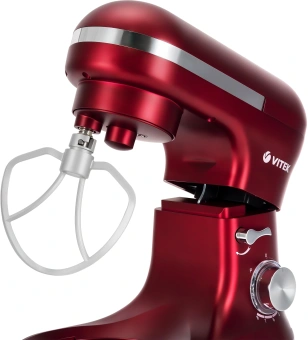 Миксер планетарный Vitek VT-PM0111 1500Вт вишневый - купить недорого с доставкой в интернет-магазине