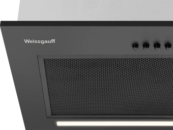 Вытяжка встраиваемая Weissgauff Box 450 PB BL черный управление: кнопочное (1 мотор) - купить недорого с доставкой в интернет-магазине