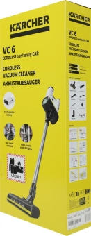 Пылесос ручной Karcher VC 6 Cordless ourFamily Car 250Вт черный/белый - купить недорого с доставкой в интернет-магазине