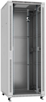 Шкаф серверный Cabeus (SH-05C-42U80/100) напольный 42U 800x1000мм пер.дв.стекл металл 800кг серый 900мм 2055мм IP20 сталь - купить недорого с доставкой в интернет-магазине
