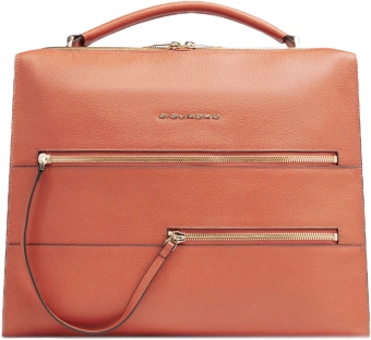 Деловая сумка женская Piquadro Patricia CA6774W140/AR с отделением для ноутбука 14" коралловая натур.кожа - купить недорого с доставкой в интернет-магазине