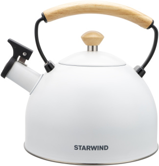 Чайник металлический Starwind Chef Country 2.5л. белый (SW-CH1712) - купить недорого с доставкой в интернет-магазине