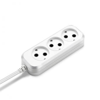 Сетевой удлинитель Buro BU-PSL3.3/W 3м (3 розетки) белый (пакет ПЭ) - купить недорого с доставкой в интернет-магазине