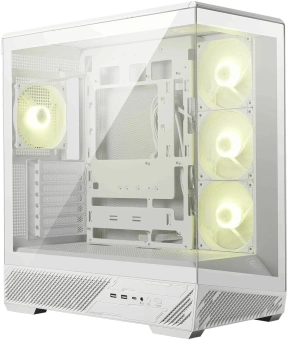 Корпус MSI MAG Pano 130R PZ белый без БП ATX 6x120mm 2x140mm 2xUSB3.0 audio AirDuct bott PSU - купить недорого с доставкой в интернет-магазине