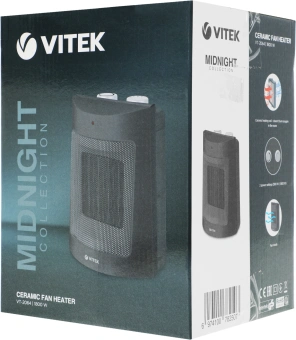 Тепловентилятор Vitek Midnight VT-2064 1800Вт черный - купить недорого с доставкой в интернет-магазине