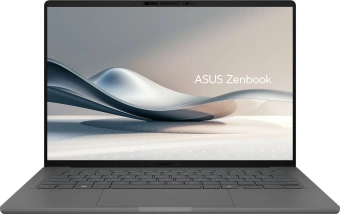 Ноутбук Asus Zenbook 14 UX3407QA-QD267W Snapdragon X X1-26-100 16Gb SSD512Gb Qualcomm Adreno 14" OLED WUXGA (1920x1200) Windows 11 Home grey WiFi BT Cam Bag (90NB1502-M00DN0) - купить недорого с доставкой в интернет-магазине