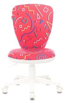 Кресло детское Бюрократ KD-W10 малиновый Sticks 05 крестов. пластик пластик белый - купить недорого с доставкой в интернет-магазине