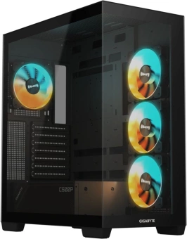 Корпус Gigabyte GB-C500P ST черный без БП ATX 3x120mm 6x140mm 2xUSB3.0 1xUSB3.1 audio bott PSU - купить недорого с доставкой в интернет-магазине
