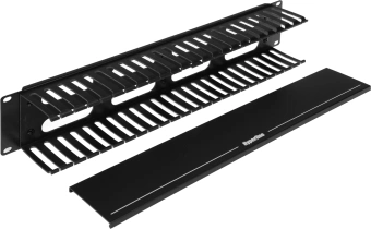 Кабельный органайзер горизонтальный Hyperline CM-2U-PL-COV односторонний пальцы 2U шир.:19" глуб.:85.5мм - купить недорого с доставкой в интернет-магазине