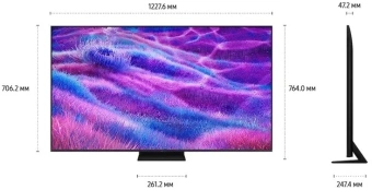 Телевизор QLED Samsung 55" QE55QN80FAUXRU Series 9 черный титан/черный 4K Ultra HD 120Hz DVB-T2 DVB-C DVB-S2 USB WiFi Smart TV - купить недорого с доставкой в интернет-магазине