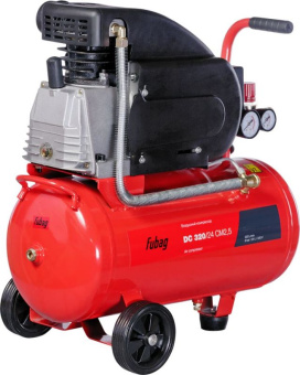 Компрессор поршневой Fubag DC 320/24 CM2.5 масляный 320л/мин 24л 1800Вт красный/черный - купить недорого с доставкой в интернет-магазине