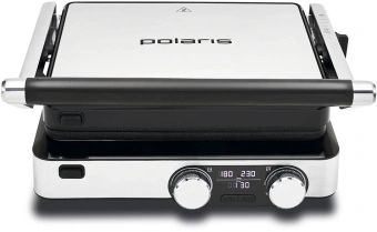 Электрогриль Polaris PGP 2302D 2000Вт серебристый - цена, купить или заказать с доставкой в интернет-магазине Электрогриль Polaris PGP 2302D 2000Вт серебристый - купить недорого с доставкой в интернет-магазине