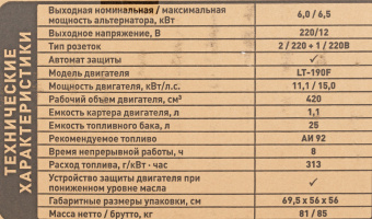 Генератор Carver PPG- 8000 6.5кВт - купить недорого с доставкой в интернет-магазине