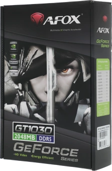 Видеокарта Afox PCI-E 3.0 AF1030-2048D5L7 NVIDIA GeForce GT 1030 2Gb 64bit GDDR5 1228/6000 DVIx1 HDMIx1 HDCP Ret low profile - купить недорого с доставкой в интернет-магазине