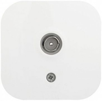 Розетка телев. Legrand Quteo 782215 откр. белый - купить недорого с доставкой в интернет-магазине