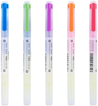 Набор текстовыделителей Deli S619 скошенный пиш. наконечник двухсторонний 6цв. ПЭТ-бокс (5шт.) - цена, купить или заказать с доставкой в интернет-магазине Набор текстовыделителей Deli S619 скошенный пиш. наконечник двухсторонний 6цв. ПЭТ-бокс (5шт.) - купить недорого с доставкой в интернет-магазине