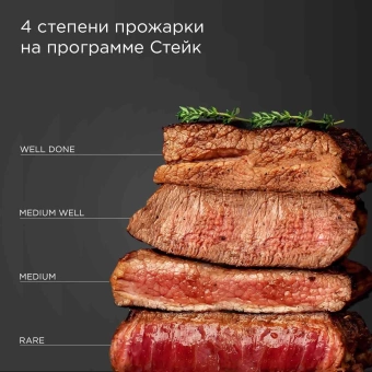 Электрогриль Редмонд SteakMaster GM303 2200Вт серый - цена, купить или заказать с доставкой в интернет-магазине Электрогриль Редмонд SteakMaster GM303 2200Вт серый - купить недорого с доставкой в интернет-магазине