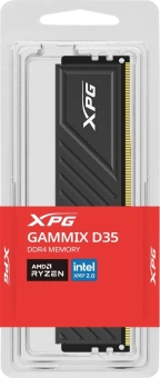 Память DDR4 8GB 3600MHz A-Data AX4U36008G18I-SBKD35 XPG Gammix D35 RTL PC4-28800 CL18 DIMM 288-pin 1.35В dual rank Ret - купить недорого с доставкой в интернет-магазине