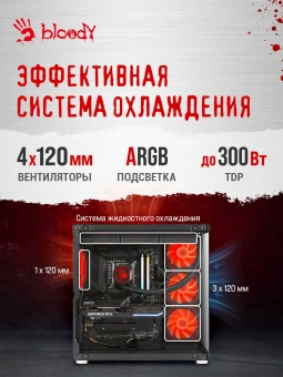 ПК Bloody BD-PC CZ79C3 MT i7 13700F (2.1) 32Gb SSD1Tb RTX4070Ti Super 16Gb Windows 11 Home 64 GbitEth 850W черный (RUS) (2086015) - купить недорого с доставкой в интернет-магазине