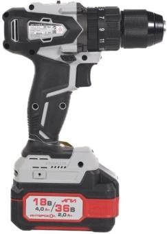 Дрель-шуруповерт Интерскол ДАУ-13/36В 50 аккум. патрон:быстрозажимной (кейс в комплекте) (850.2.2.70) - купить недорого с доставкой в интернет-магазине
