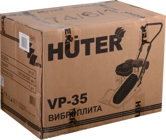 Виброплита Huter VP-35 4780Вт 6.5л.с. бензиновый желтый (74/6/1) - купить недорого с доставкой в интернет-магазине