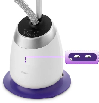 Отпариватель напольный Kitfort КТ-990 1580Вт белый/синий - купить недорого с доставкой в интернет-магазине