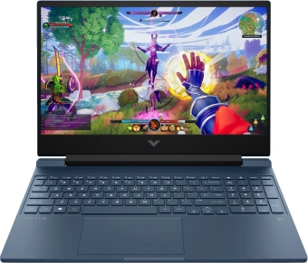 Ноутбук HP Victus 15-fb2031ci Ryzen 7 8845HS 16Gb SSD512Gb NVIDIA GeForce RTX4060 8Gb 15.6" IPS FHD (1920x1080) FreeDOS blue WiFi BT Cam (A74LLEA) - купить недорого с доставкой в интернет-магазине