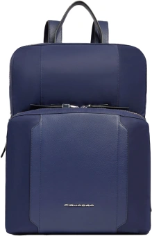 Рюкзак женский Piquadro Lyra CA6216W92T/BLU темно-синий нейлон/натур.кожа - купить недорого с доставкой в интернет-магазине
